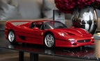 Pocher Ferrari F50 Rosso Corsa premium 1:8 scale die-cast collector model kit with detailed V12 engine