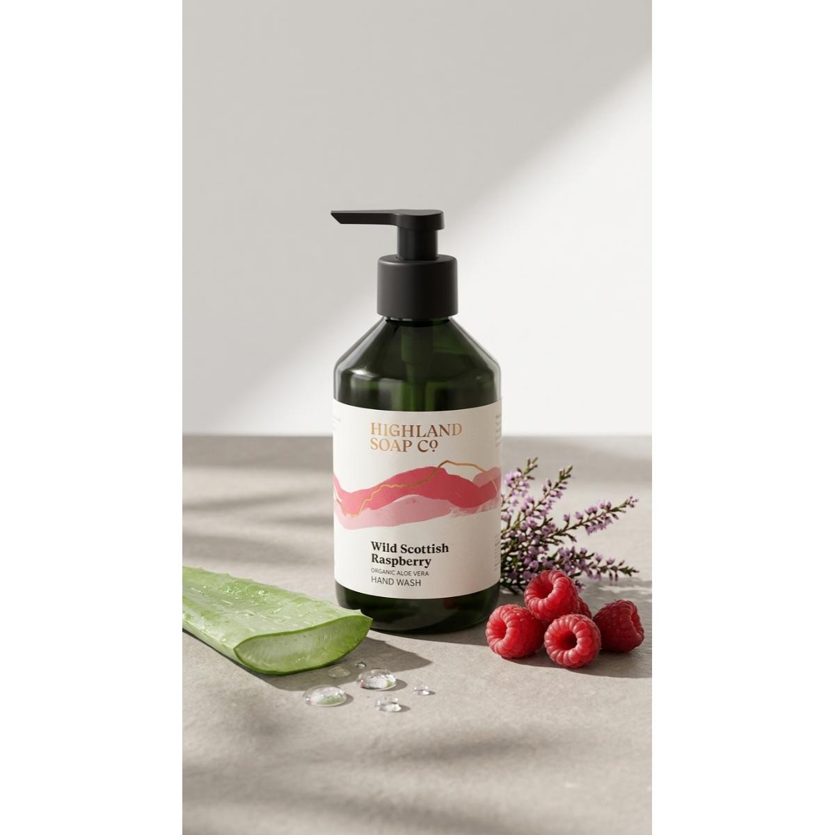 Wild Scottish Raspberry Hand Wash 300ml by The Highland Soap Company
