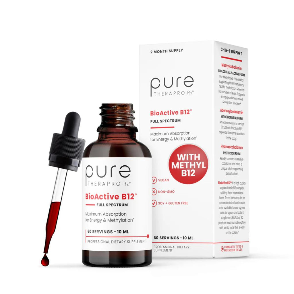 PureThera Bioactive B12 high potency vitamin B12 supplement bottle