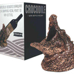 Crocodile Wine Bottle Holder decorative resin wine display stand