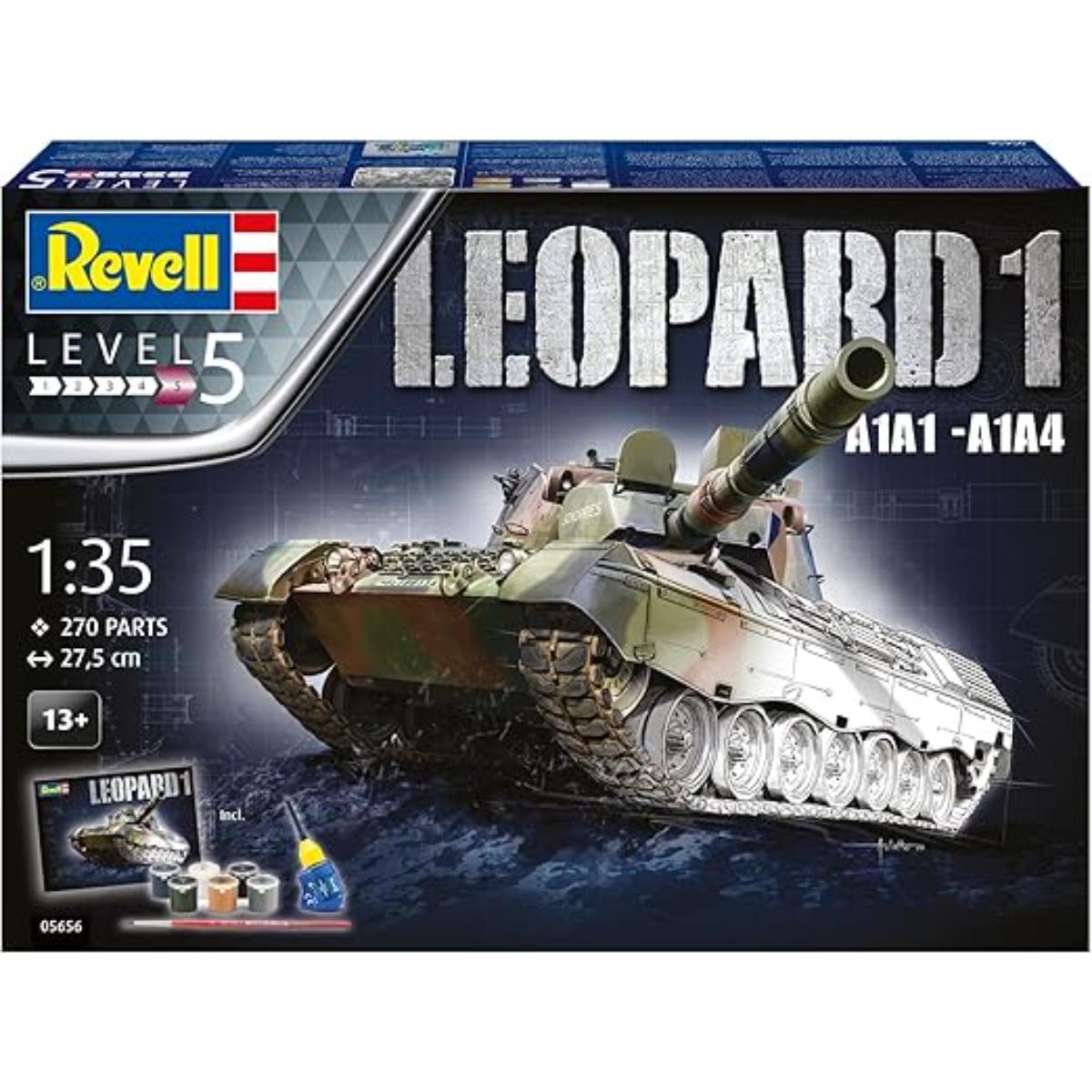 Revell Leopard 1 A1A1/A1A4 gift set box and components