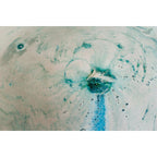 Deep blue masculine bath bomb with cologne-inspired scent profile