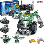 sillbird robot car building kit 5 in 1 stem remote control coding toy