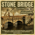 Plus Model 187 1/35 ceramic parts stone bridge scale model accessory