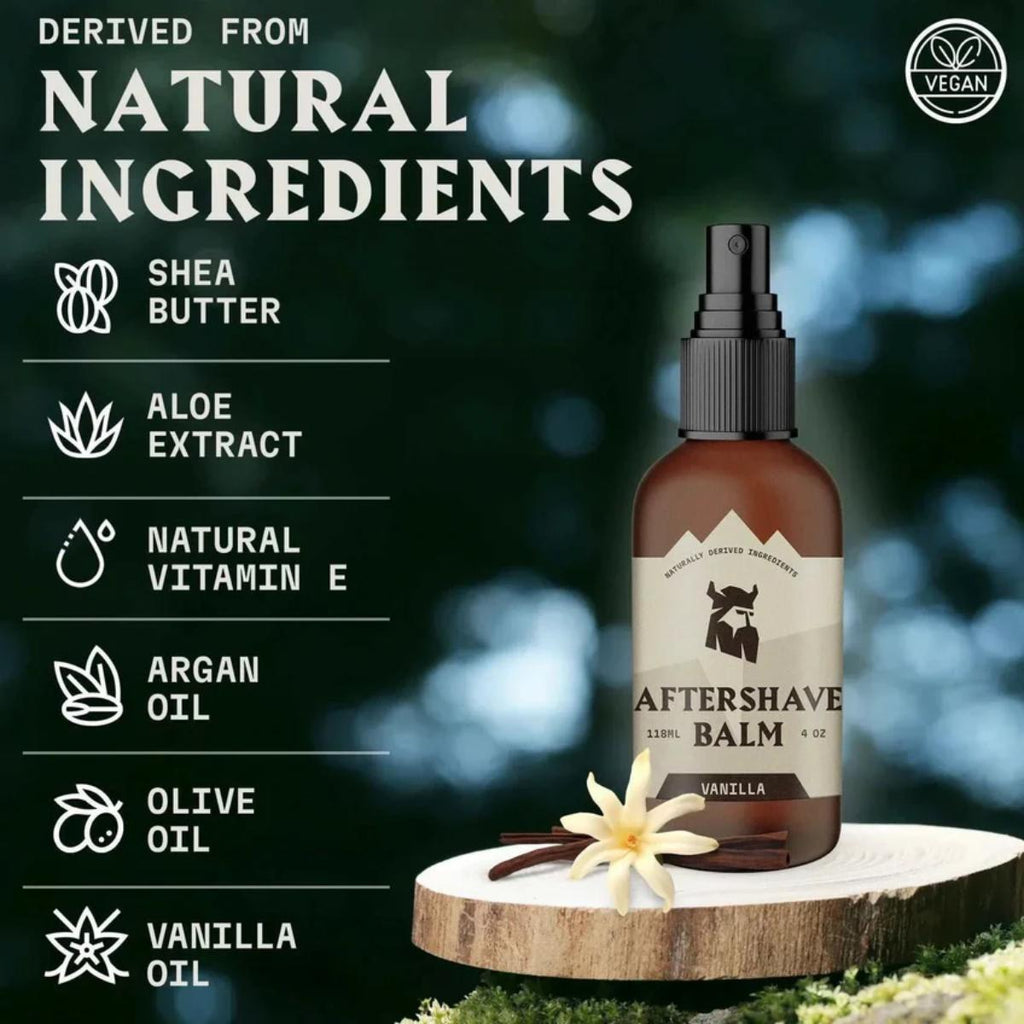 Vanilla scented after shave balm for men