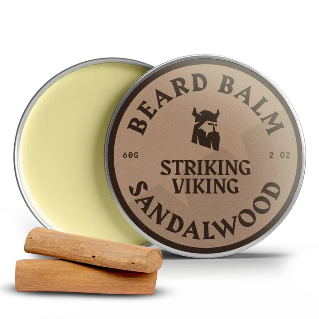 Striking Viking Sandalwood Beard Balm tin
