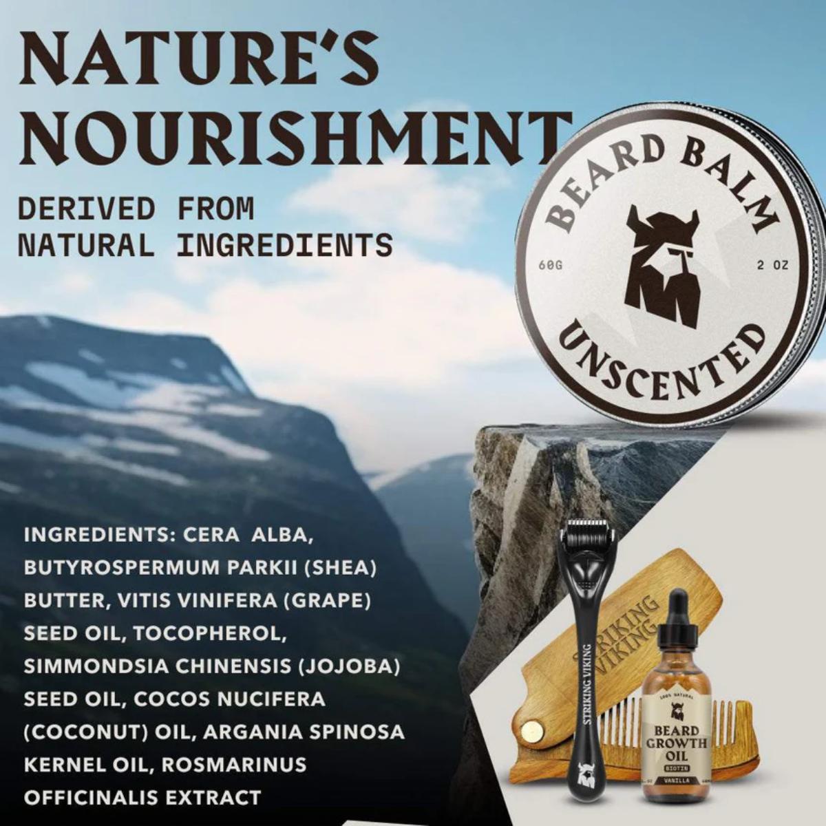 Striking Viking Unscented Beard Balm tin