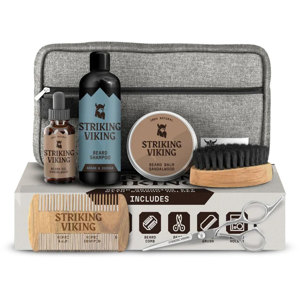 Striking Viking Ultimate Beard Grooming Kit contents