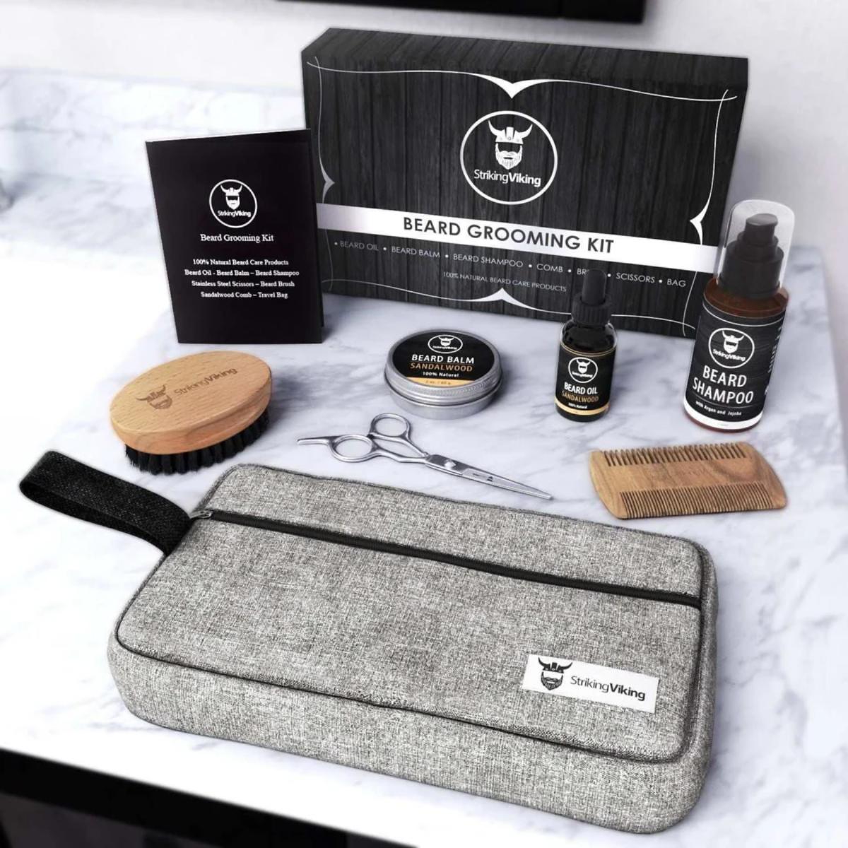 Striking Viking Ultimate Beard Grooming Kit contents