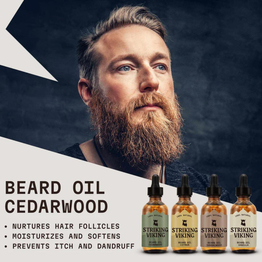 Striking Viking Beard Oil Variety Pack four scents