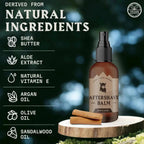 Sandalwood scented aftershave balm for men