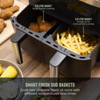Swan 7.6L Cyclone Dual Digital Air Fryer with dual baskets