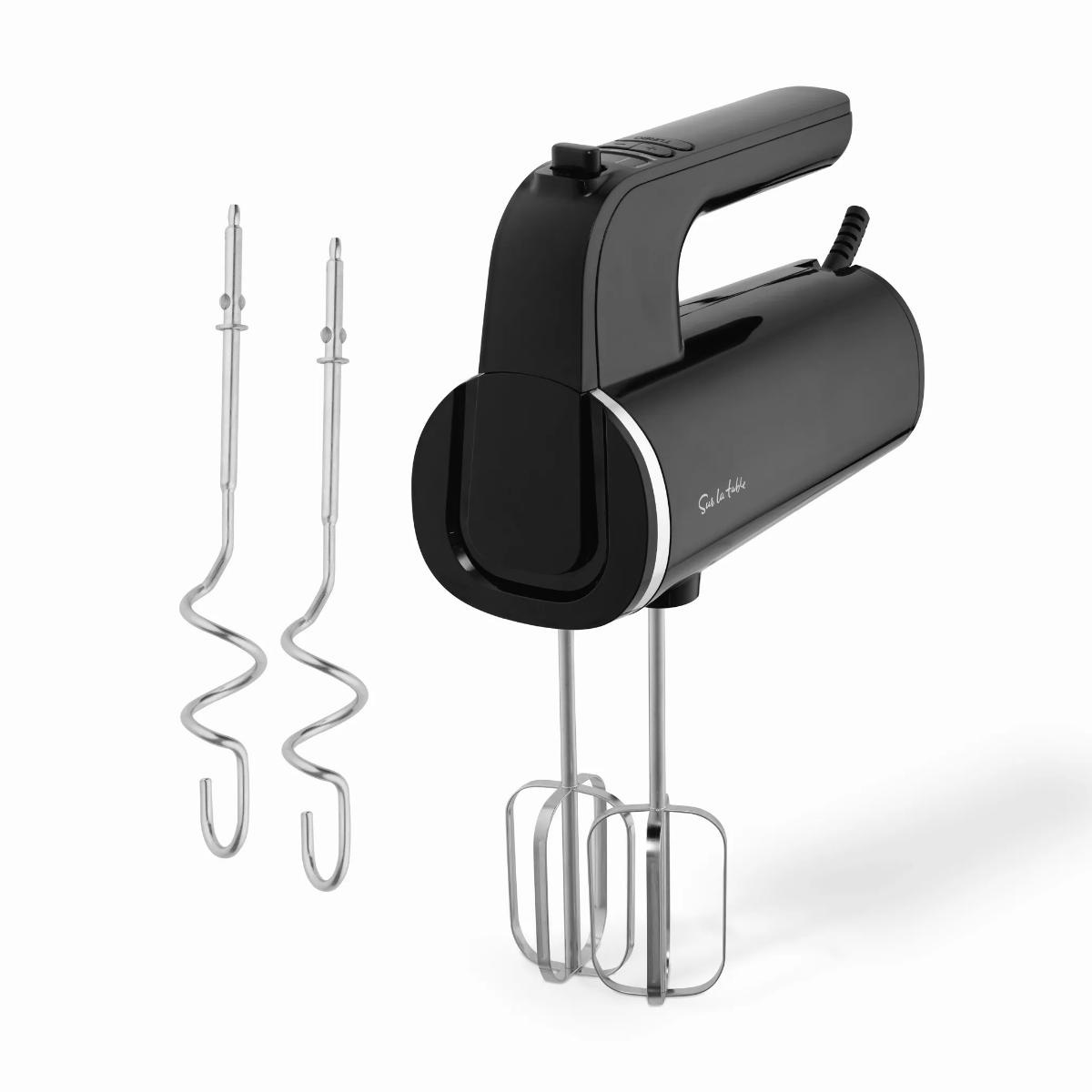 Sur La Table Digital Hand Mixer SLT12011BLK black front view