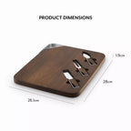 Sur La Table rectangular paddle cheeseboard set acacia wood