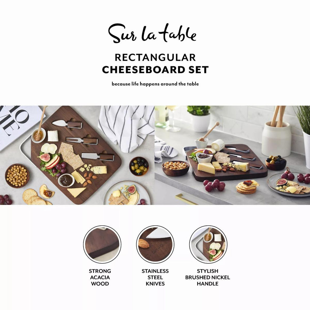 swan cheesbard table set 