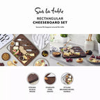 swan cheesbard table set 