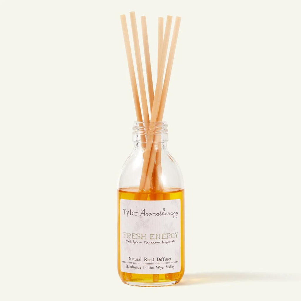 Tyler Aromatherapy Fresh Energy Mood Diffuser with Black Spruce, Mandarin and Bergamot essential oils