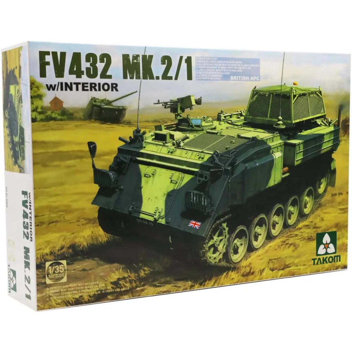 Takom 1/35 British FV432 Mk.2/1 APC model kit with interior detail