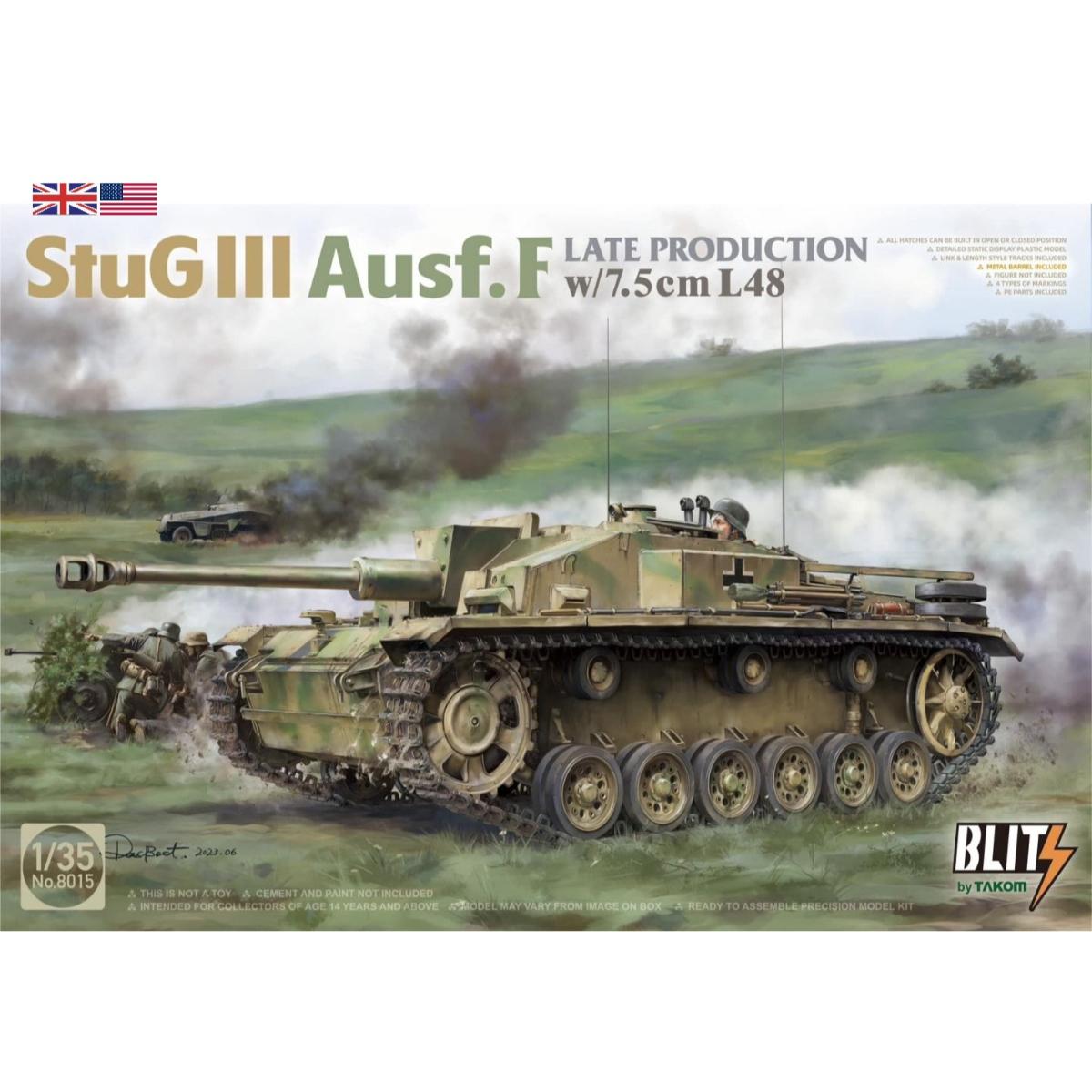 Takom 1:35 German StuG III Ausf. F late production model kit product image