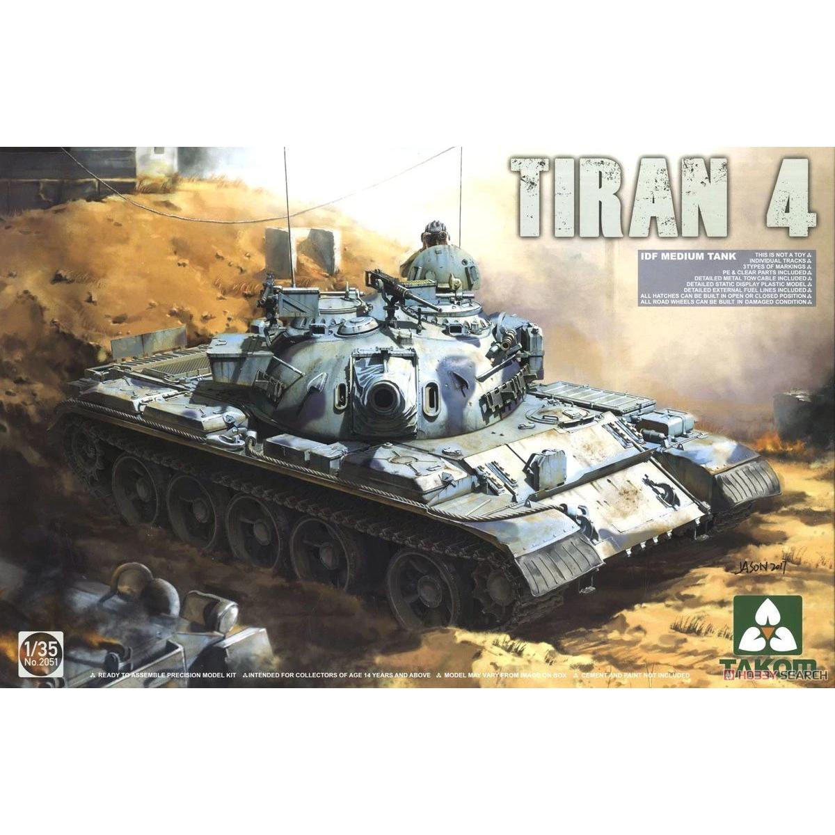 takom tiran 4 tank model kit 1:35 scale