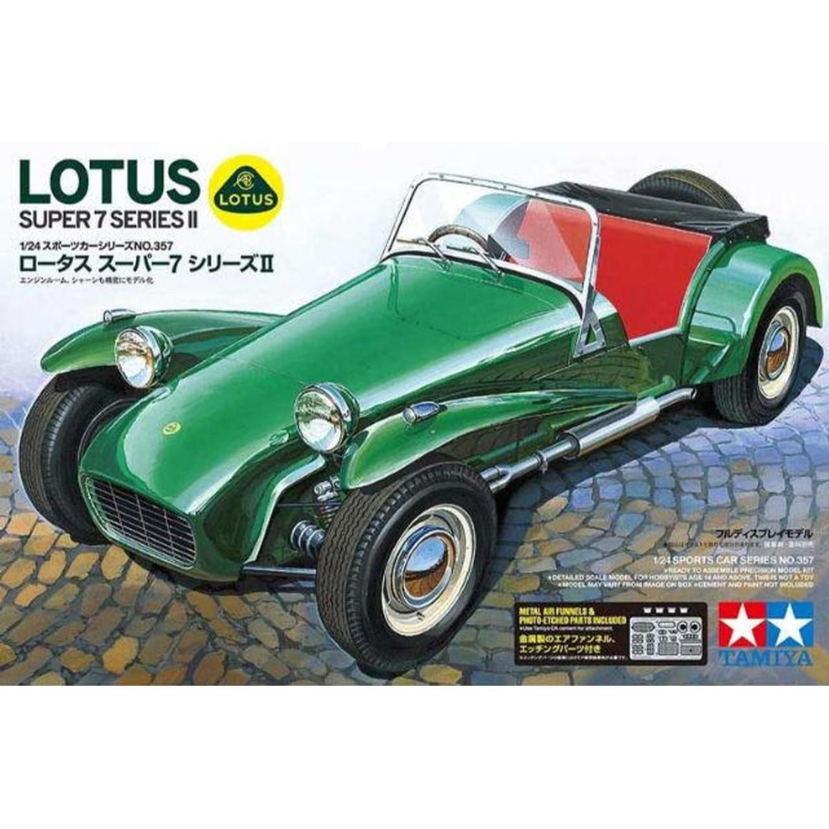Tamiya Lotus Super 7 Series II model kit box