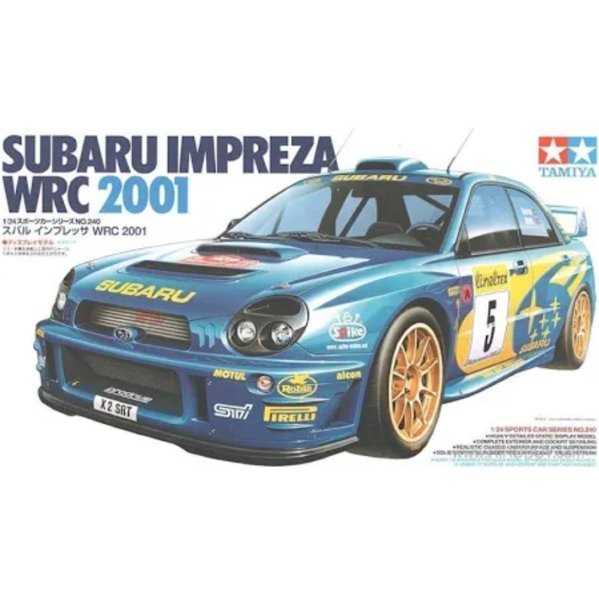 Tamiya 1/24 Subaru Impreza WRC 2001 model kit box