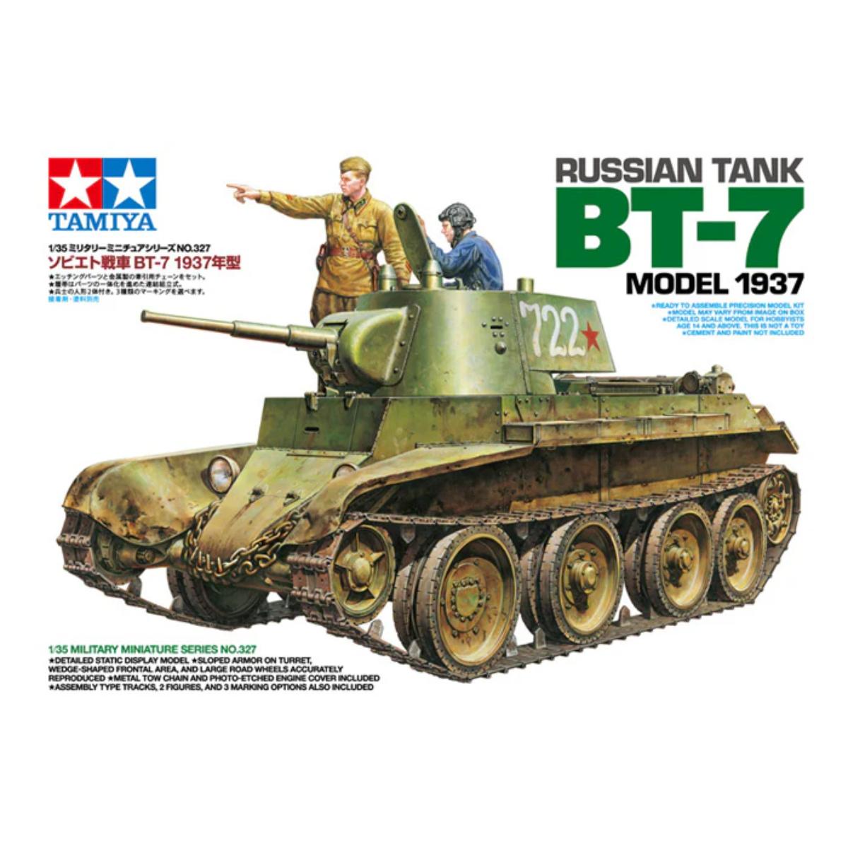 Tamiya BT-7 Model 1937 tank kit box art