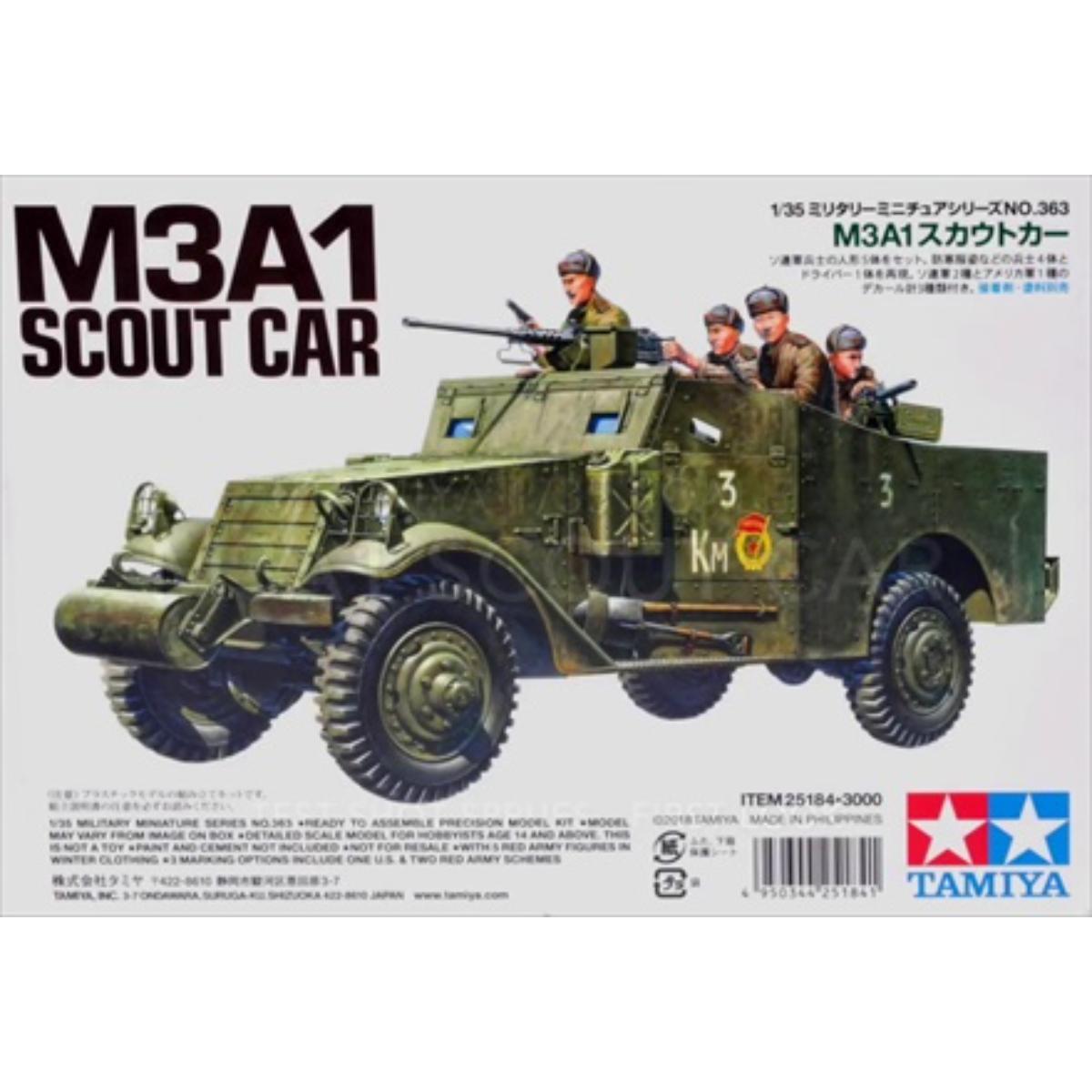 Tamiya M3A1 Scout Car model kit box
