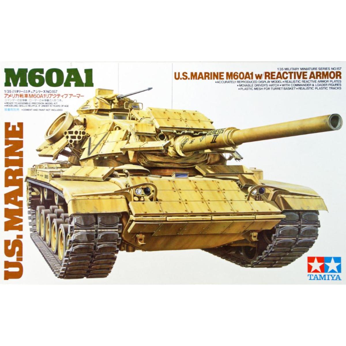Tamiya 1/35 U.S. Marine M60A1 model kit box