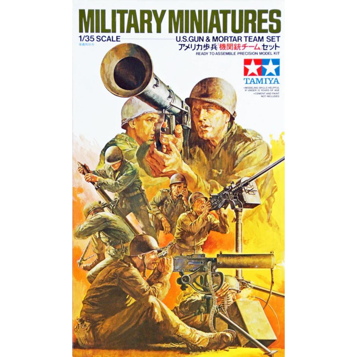 Tamiya US Gun & Mortar Team kit box art