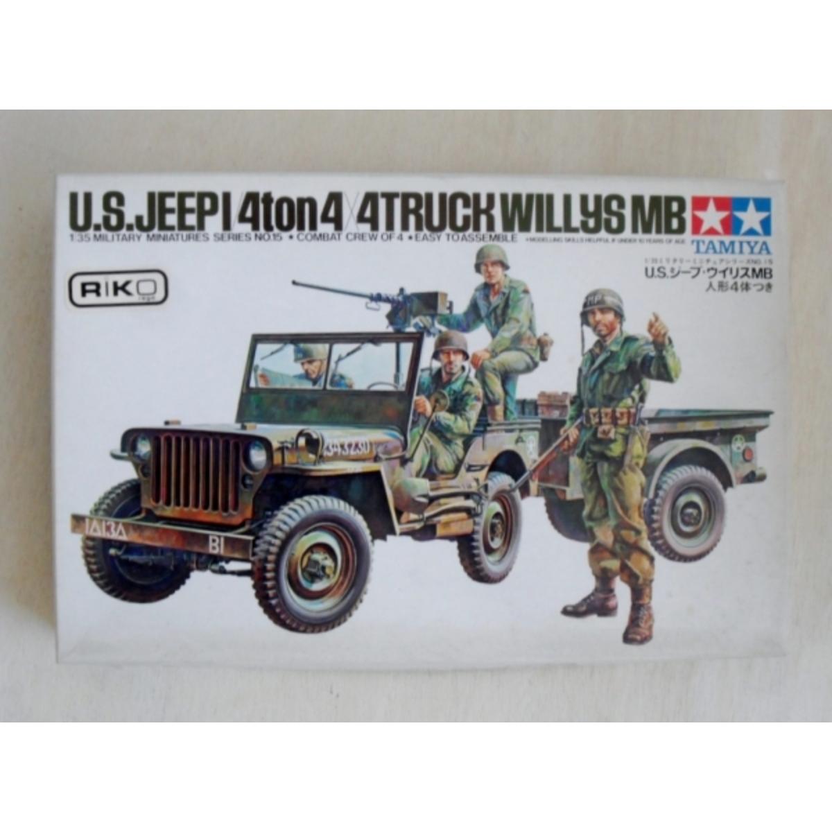 Tamiya 1/35 Willys Jeep ¼-Ton 4x4 Model Kit – WWII U.S. Army military vehicle
