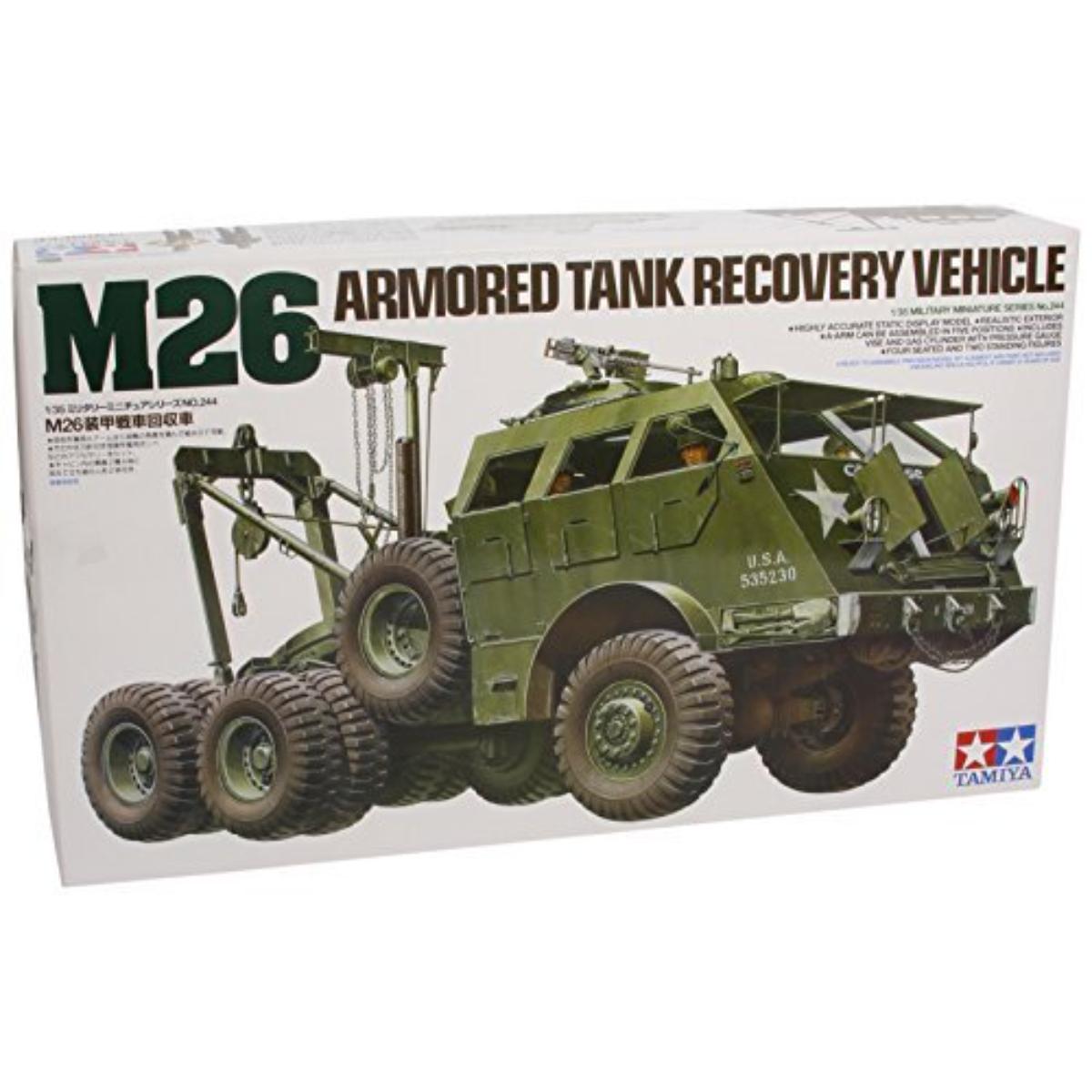 Tamiya M26 Armored Tank Recovery model kit assembled