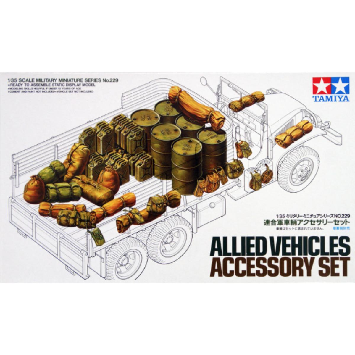 Tamiya 1/35 Allied Vehicles Accessory Set kit parts