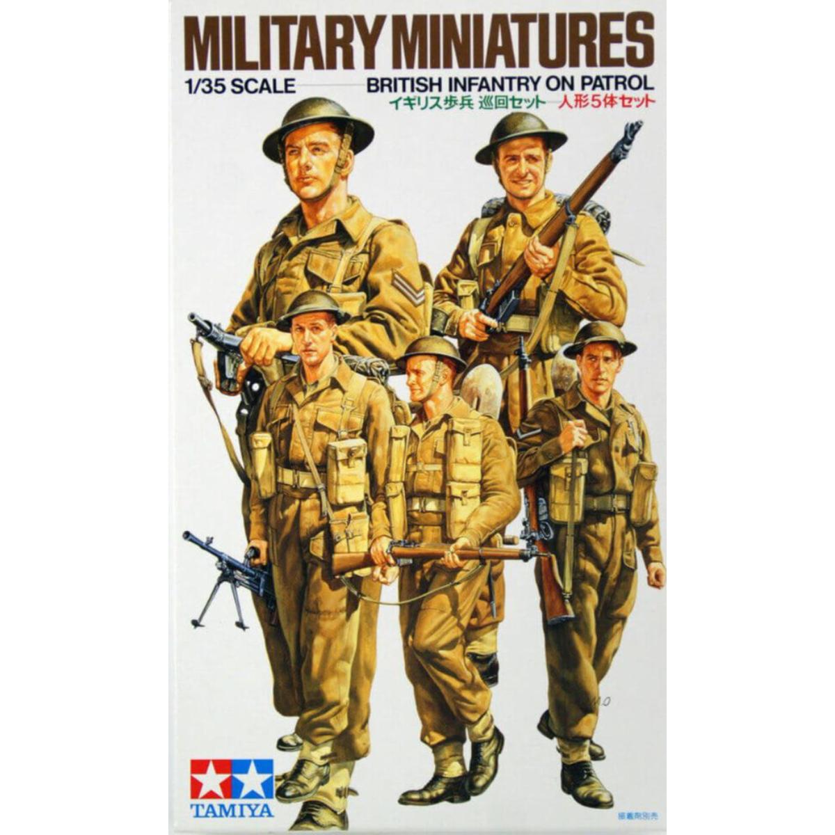 Tamiya British Infantry on Patrol figures set assembled