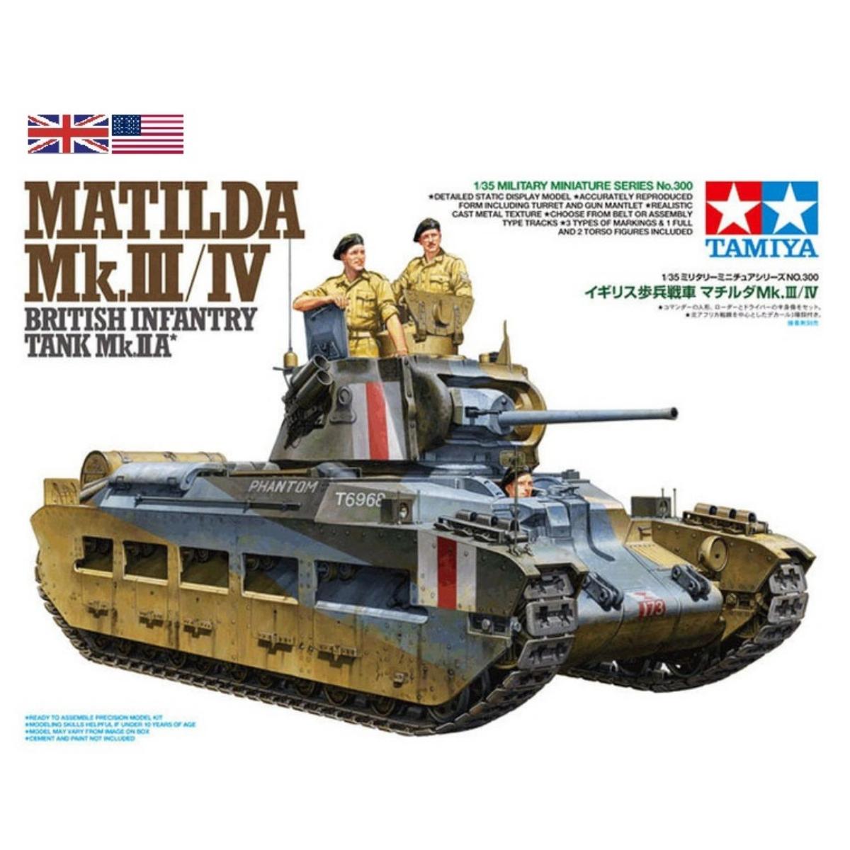 Tamiya British Matilda infantry tank 1/35 scale model kit