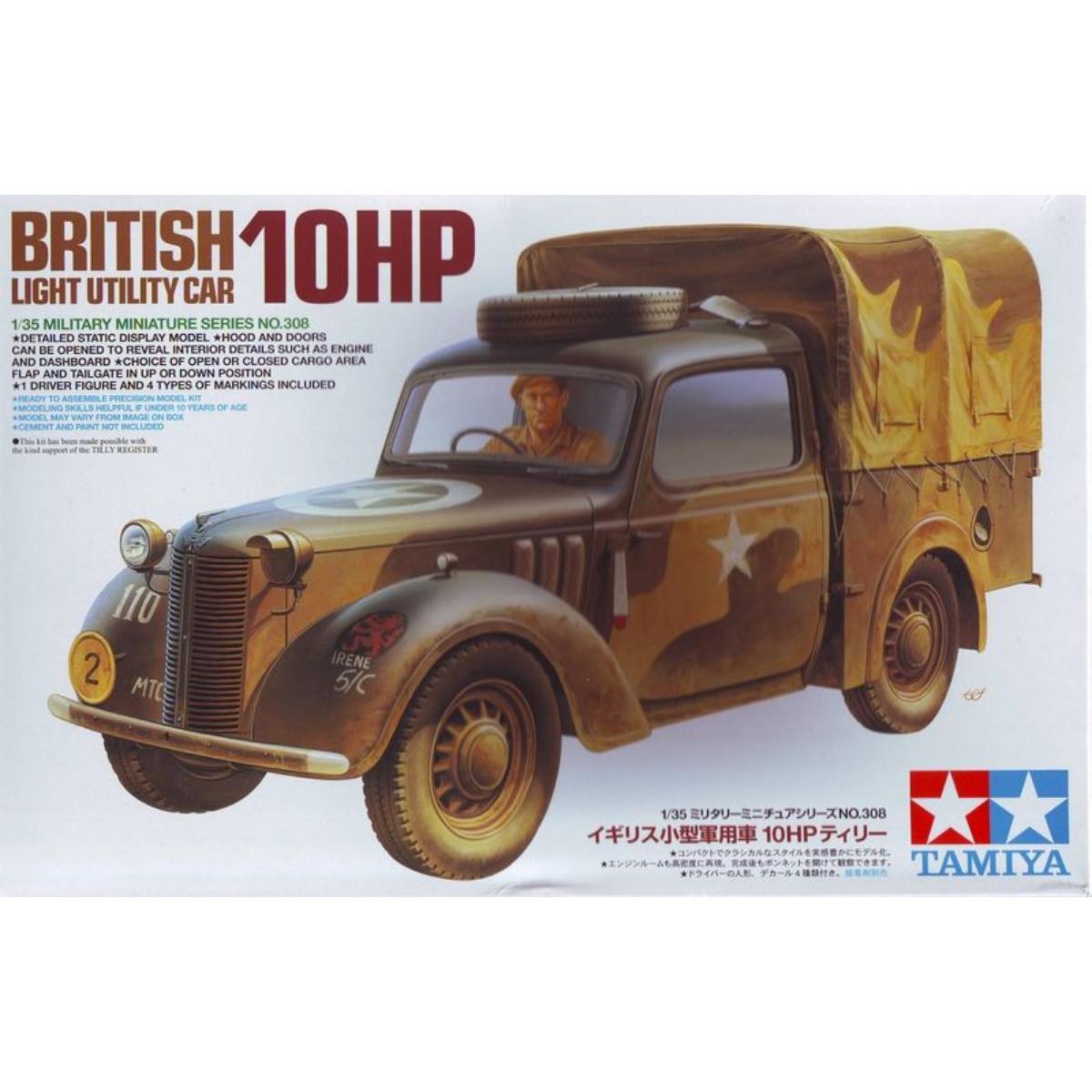 Tamiya British Light Utility Car 10HP model kit box