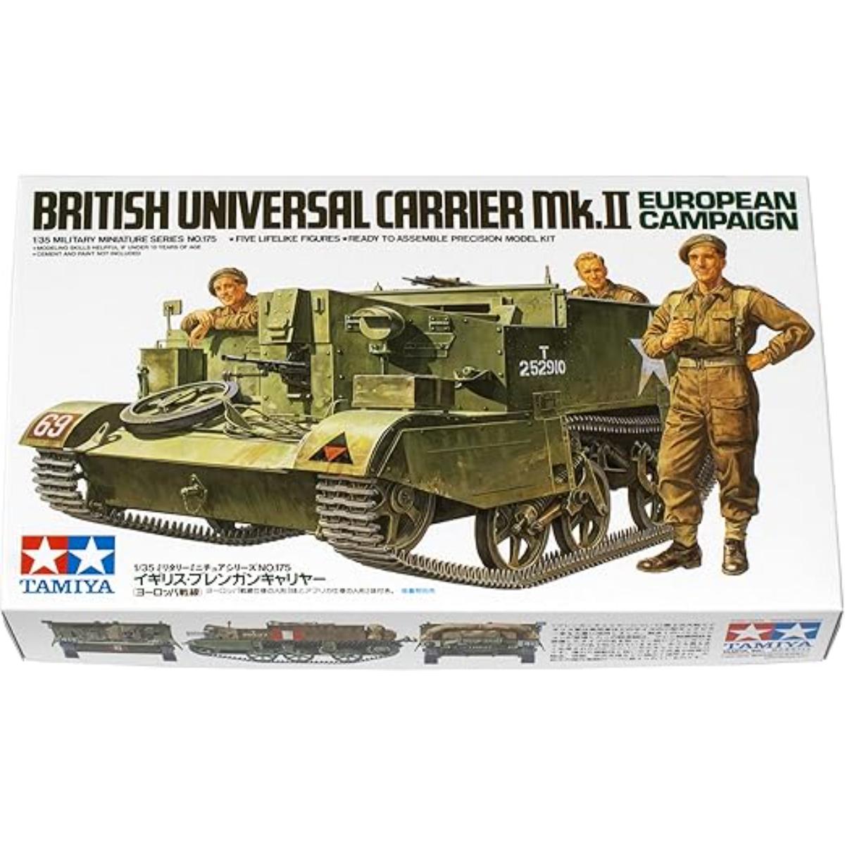 Tamiya 1/35 Universal Carrier Mk II model kit components