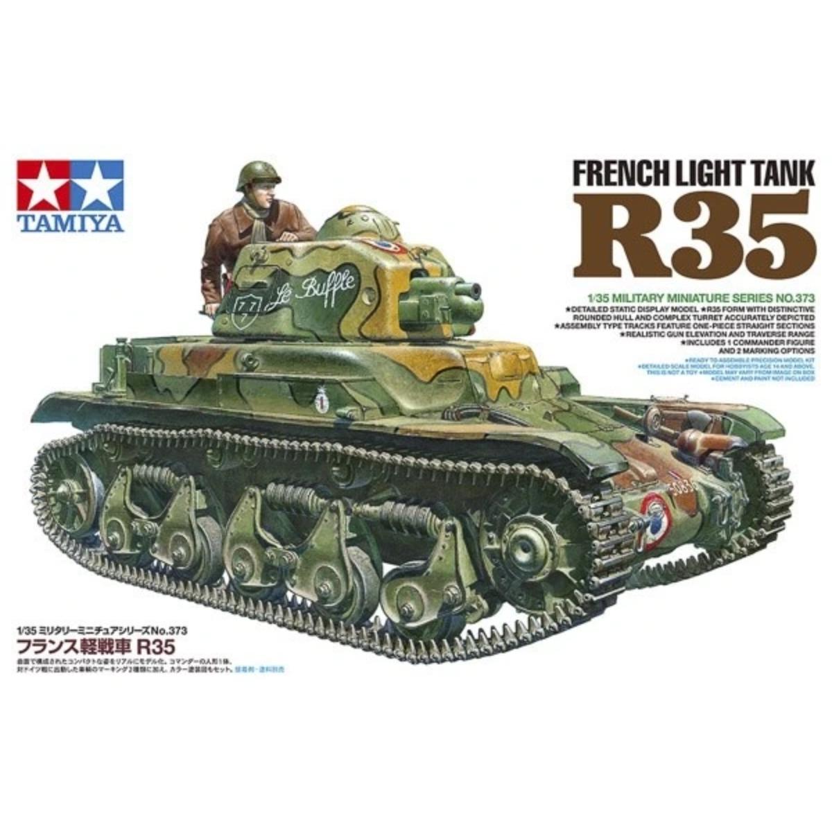 Tamiya R35 French Light Tank model kit box 1/35