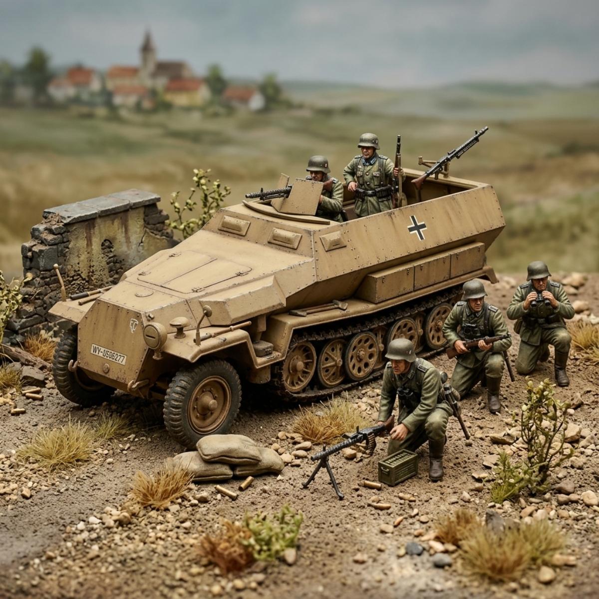 Tamiya Sd.Kfz. 251/1 German WWII half-track model kit 1:35 scale