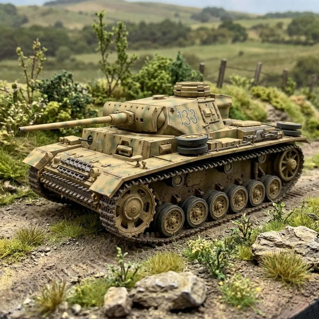 Tamiya 1/35 German Panzer III Ausf. L model diorama