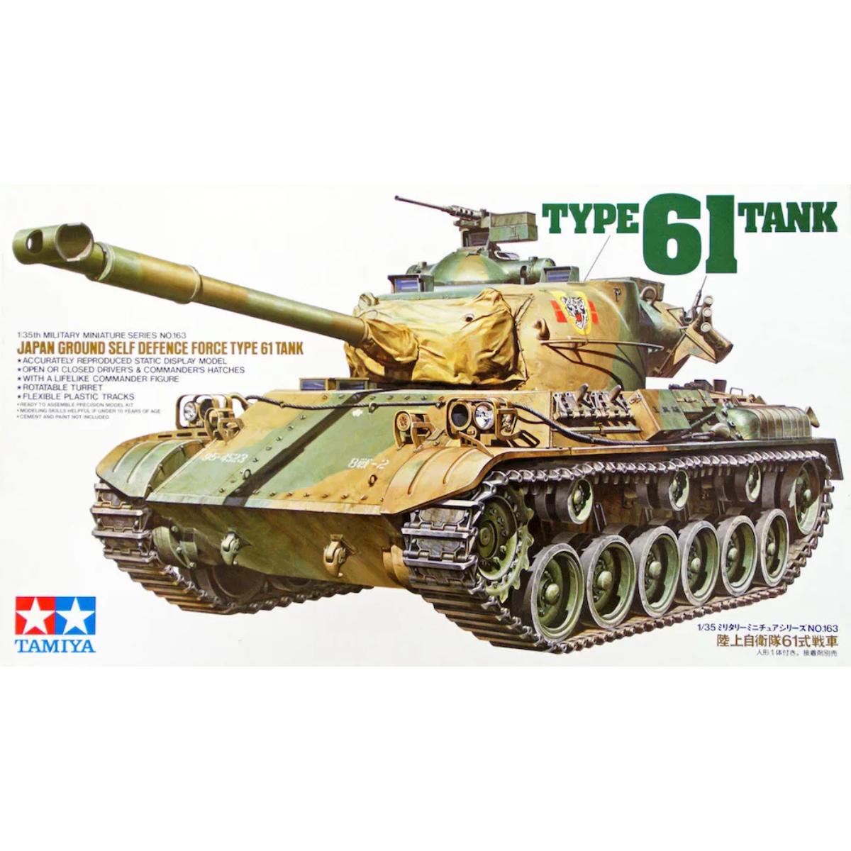 Tamiya Type 61 tank 1/35 model kit box 35163