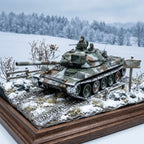 Tamiya Type 74 Tank Winter Version 1/35 model diorama version