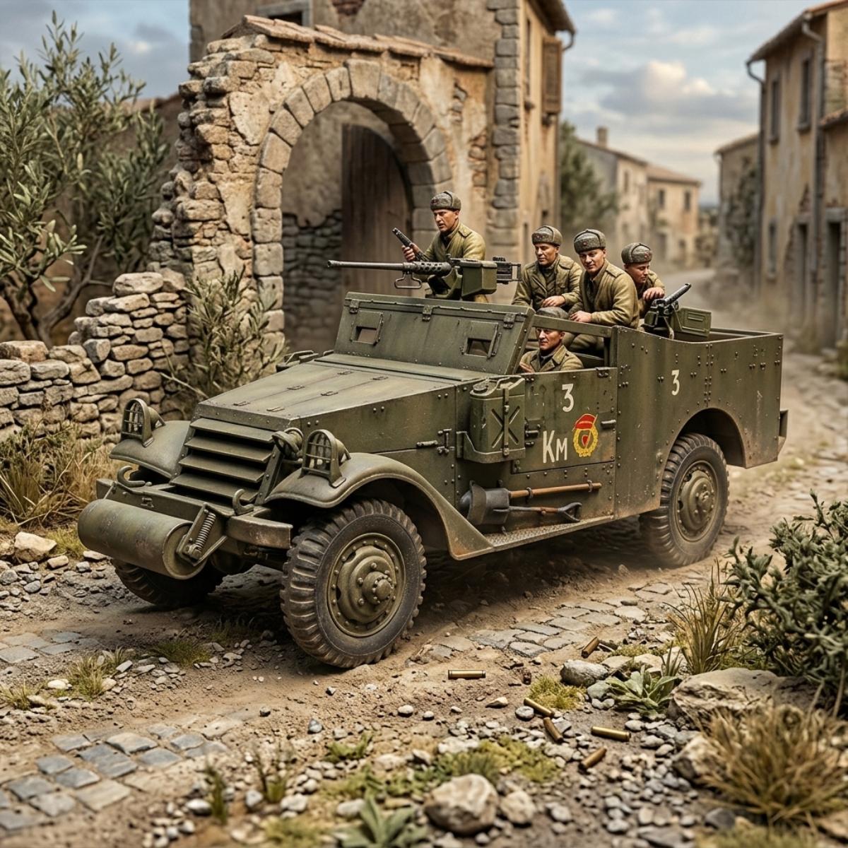 Tamiya M3A1 Scout Car model kit 