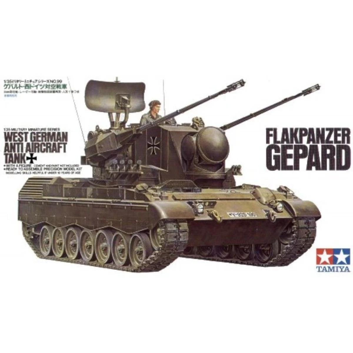 Tamiya 1/35 West German Flakpanzer Gepard model kit