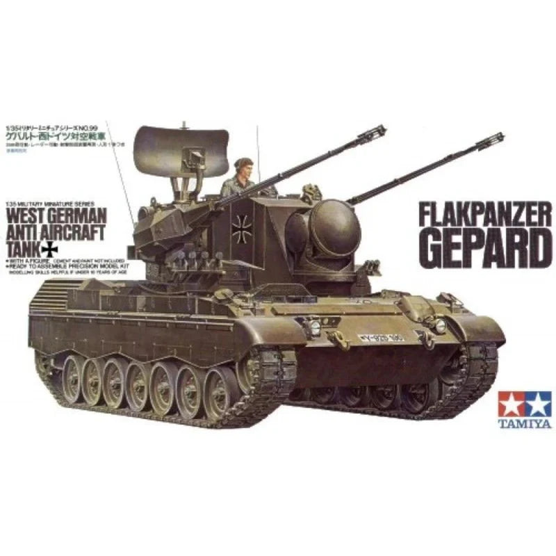 Tamiya Flakpanzer Gepard 1/35 model box art