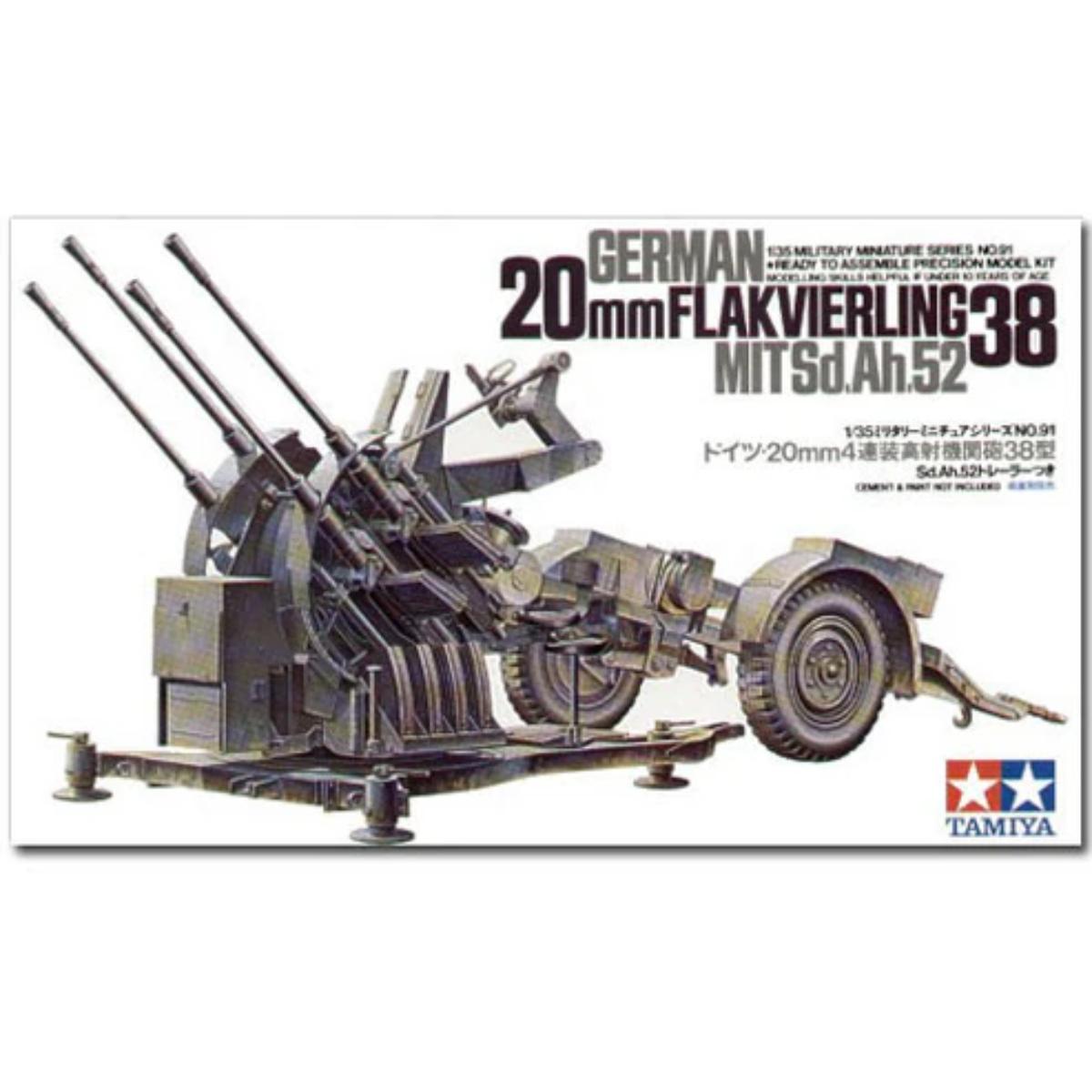 Tamiya Flakvierling 38 model kit box