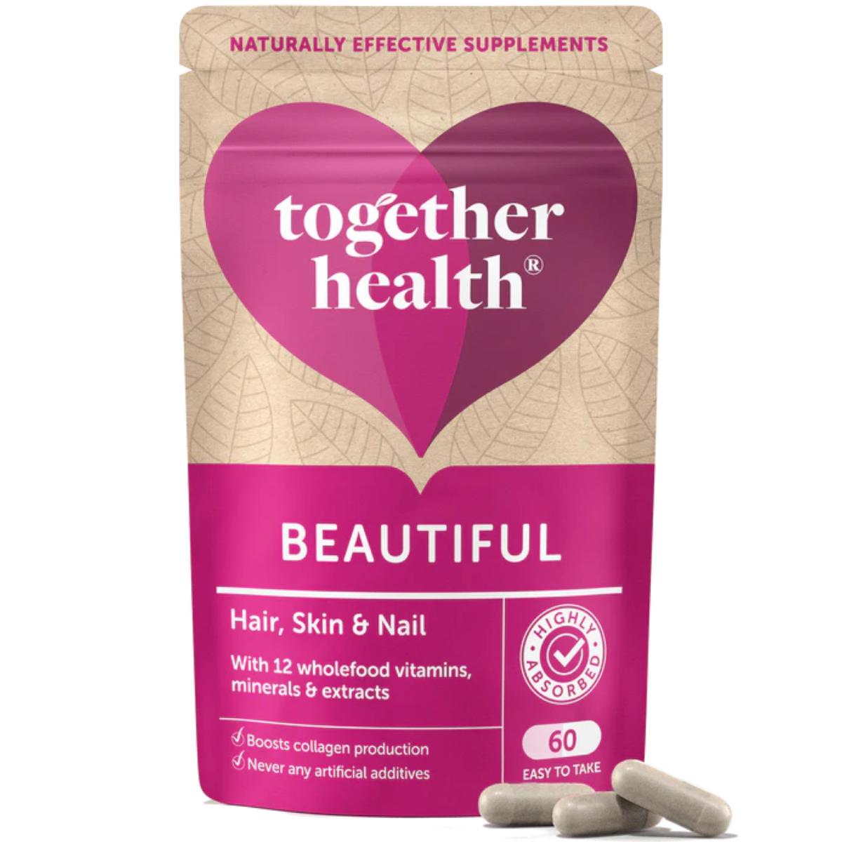 Together Health Beautiful HSN Vegan Hair Skin Nails supplement 
