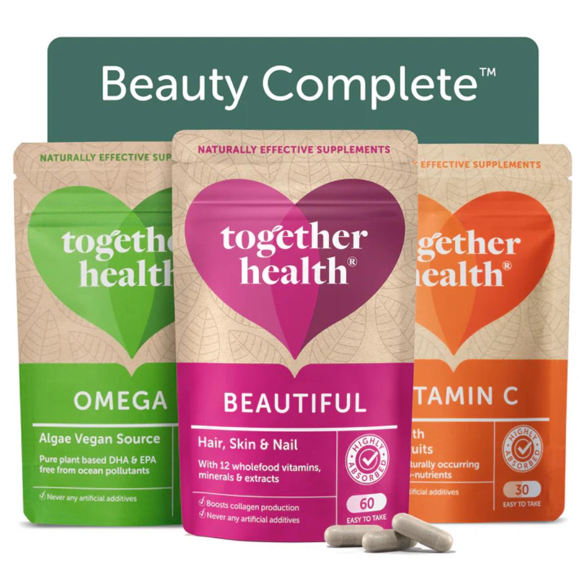 Together Health Beauty Complete vegan hair skin nails supplement 