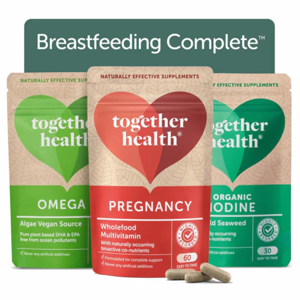 Together Health Breastfeeding Complete vegan bundle bottle front view