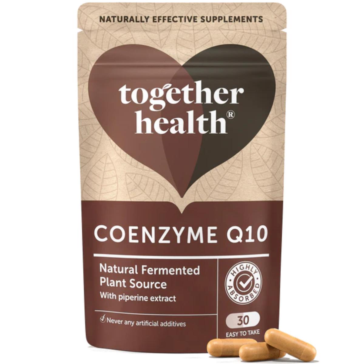 Together Health Plant-Based Coenzyme Q10 vegan supplement bottle
